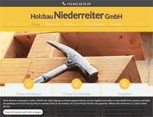 Tablet Screenshot of holzbau-niederreiter.at